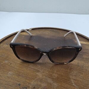 Prada SPR 22Z Sunglasses Womens 53-17 Brown Tortoise Butterfly Gradient Italy